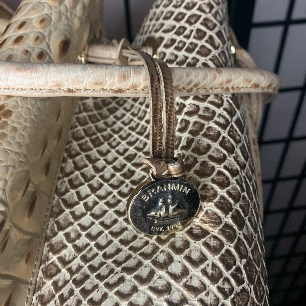 Brahmin Trina Latte Sahara shoulder bag